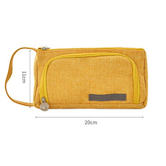 Korean Style Simple Candy Color Student Canvas Large-capacity Pencil Case