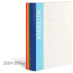 Notebook Simple College Students Use Notebook B5 Thickened A5 Diary Homework Exercise Book A4 Super Thick Business Work Record Office Supplies Stationery Soft Copy Wholesale