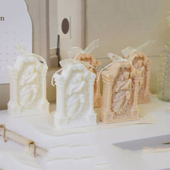 Ancient Greek Couple Angel Aromatherapy Gypsum Candle Chocolate Baking Cake Decorating Silicone Mold