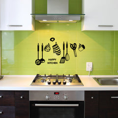 Kitchen Utensils Wall Stickers Bedroom Decorative Stickers
