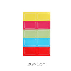 In Stock Handwritten Label Indicating Label Color White German Adhesive Sticker