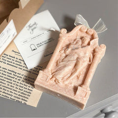 Ancient Greek Couple Angel Aromatherapy Gypsum Candle Chocolate Baking Cake Decorating Silicone Mold