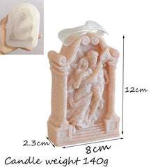 Ancient Greek Couple Angel Aromatherapy Gypsum Candle Chocolate Baking Cake Decorating Silicone Mold