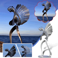 Unique And Magical Metal Rotating Windmill Humanoid Windmill Outdoor Wind Spinner Yard Patio Lawn Garden Decoration