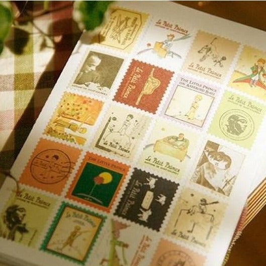 Hand Painted Paris London Stamp Stickers Journal Diary Decorations