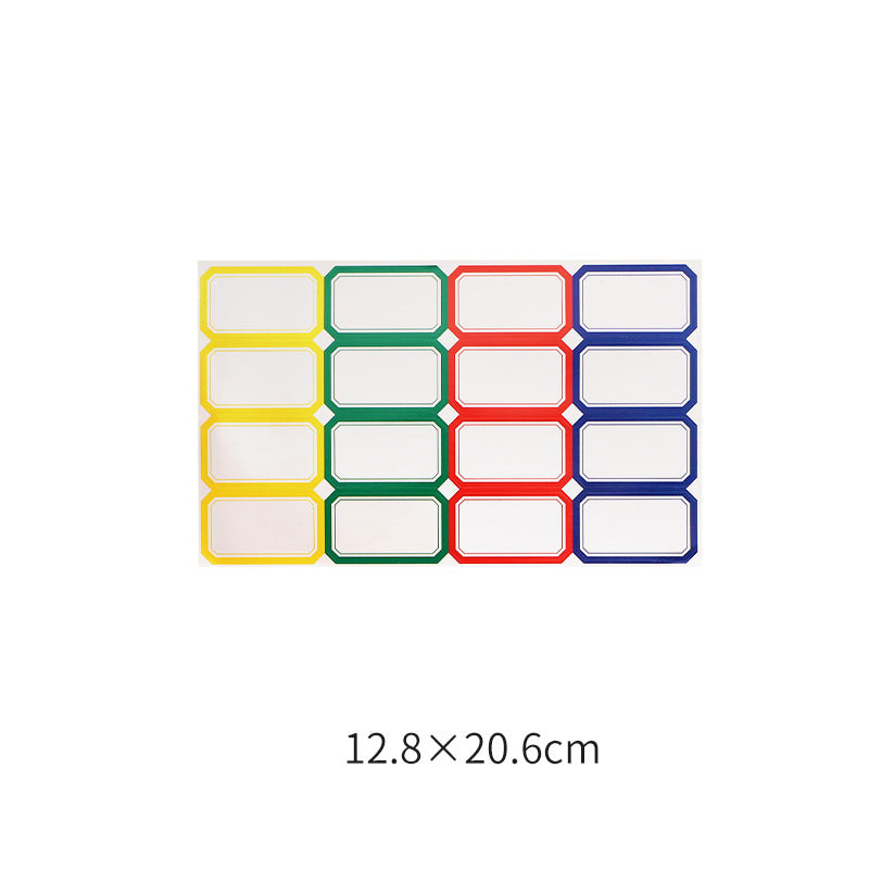 In Stock Handwritten Label Indicating Label Color White German Adhesive Sticker